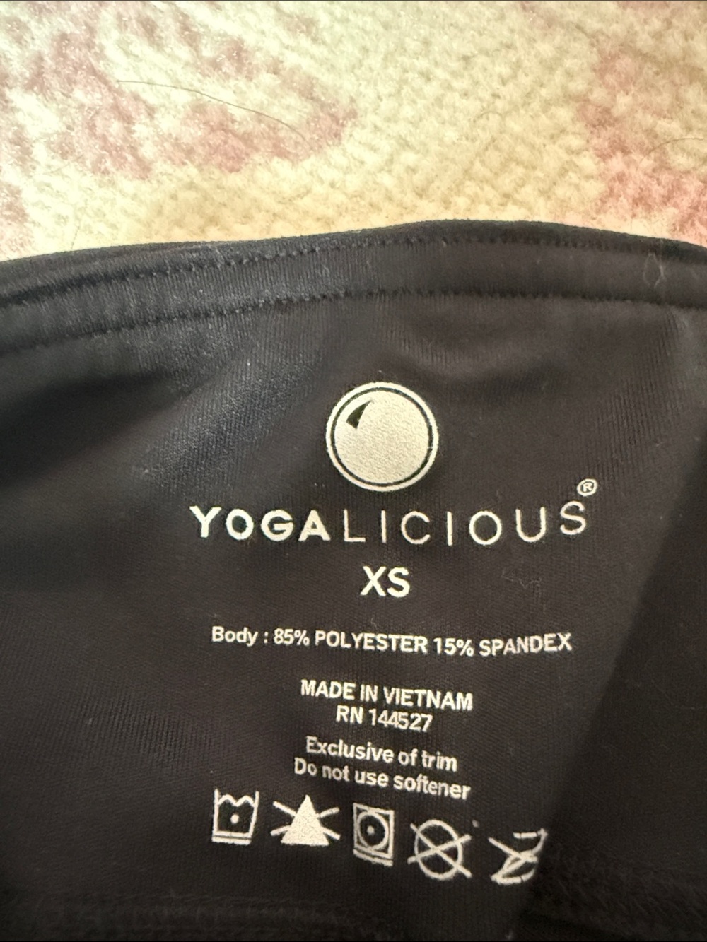 Yogalicious Black High-Waist Leggings - Picture 2 of 4